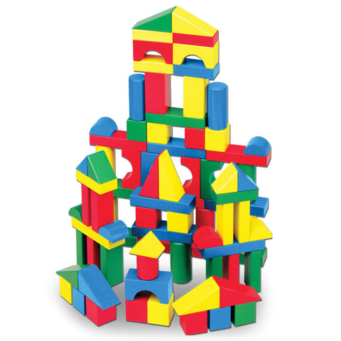 Melissa & Doug Classic Toy 100-Piece Wood Blocks Set