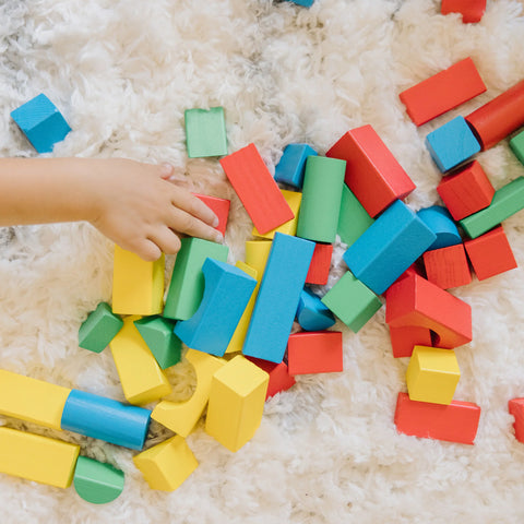 Melissa & Doug Classic Toy 100-Piece Wood Blocks Set