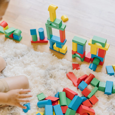 Melissa & Doug Classic Toy 100-Piece Wood Blocks Set