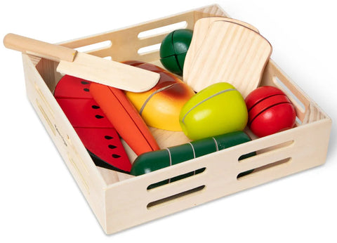 Melissa & Doug Cutting Food Wooden Play Food