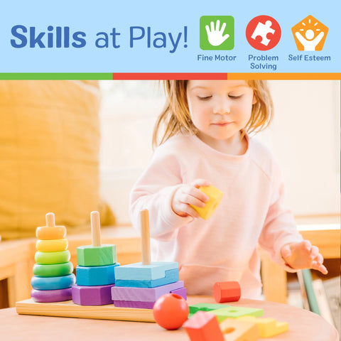 Melissa & Doug Geometric Stacker