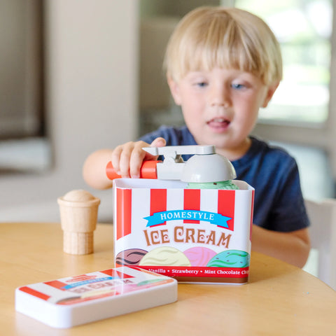 Melissa & Doug Scoop & Stack Ice Cream Cone Magnetic Play Set