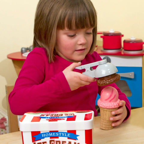 Melissa & Doug Scoop & Stack Ice Cream Cone Magnetic Play Set