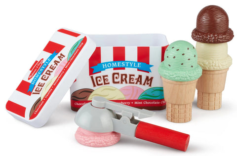 Melissa & Doug Scoop & Stack Ice Cream Cone Magnetic Play Set
