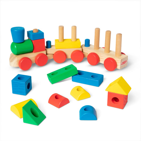 Melissa & Doug Stacking Train Toddler Toy 18 Pieces