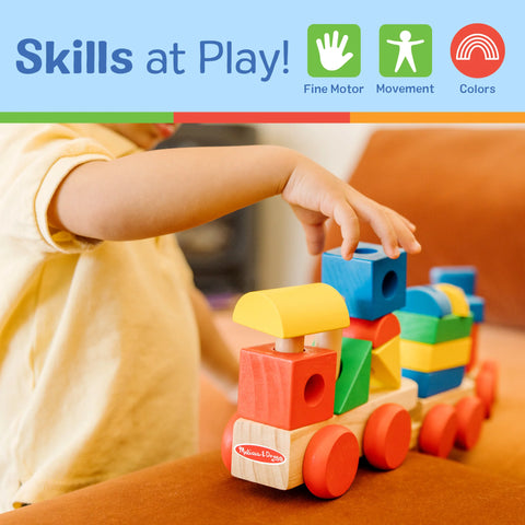 Melissa & Doug Stacking Train Toddler Toy 18 Pieces