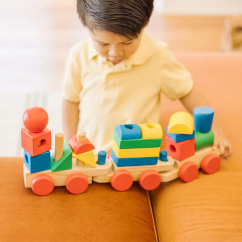 Melissa & Doug Stacking Train Toddler Toy 18 Pieces