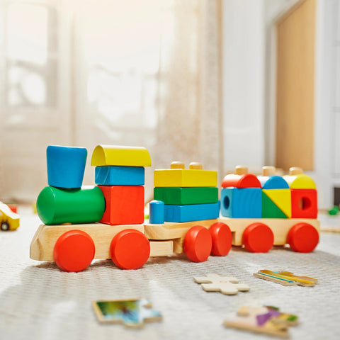 Melissa & Doug Stacking Train Toddler Toy 18 Pieces