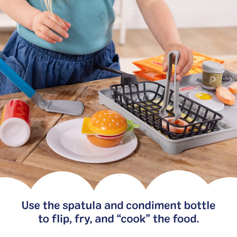 Melissa & Doug Water WOW! Flip & Fry Grill Play Set with Color Changing