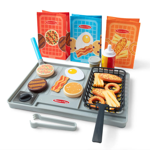 Melissa & Doug Water WOW! Flip & Fry Grill Play Set with Color Changing