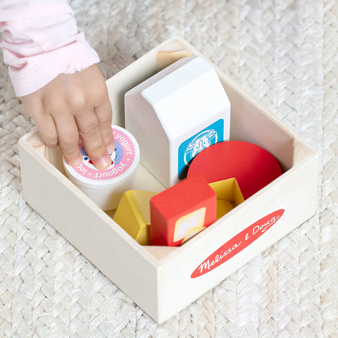 Melissa & Doug Wooden Food Groups Play Set Dairy