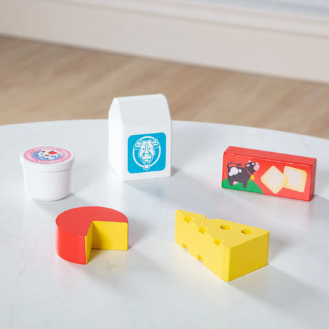 Melissa & Doug Wooden Food Groups Play Set Dairy