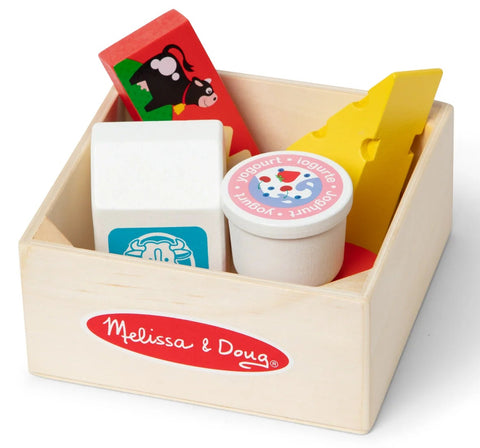 Melissa & Doug Wooden Food Groups Play Set Dairy