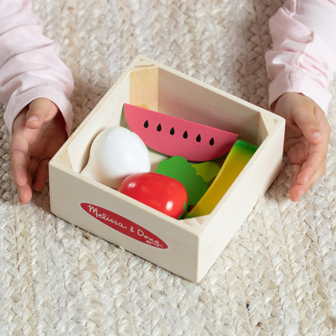 Melissa & Doug Wooden Food Groups Play Set Produce