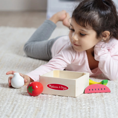 Melissa & Doug Wooden Food Groups Play Set Produce