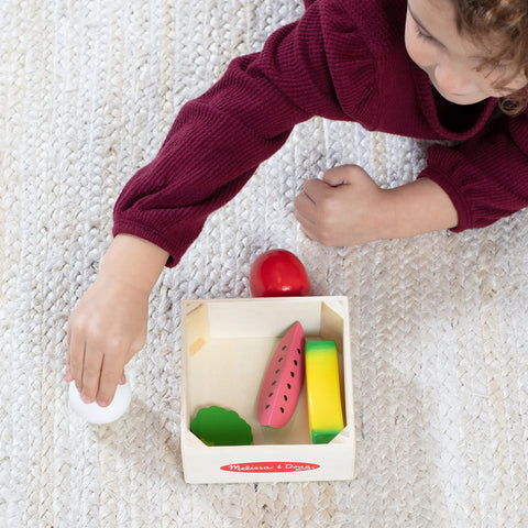 Melissa & Doug Wooden Food Groups Play Set Produce