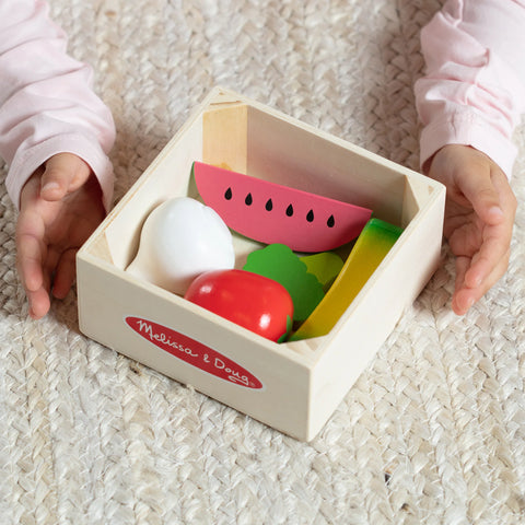 Melissa & Doug Wooden Food Groups Play Set Produce