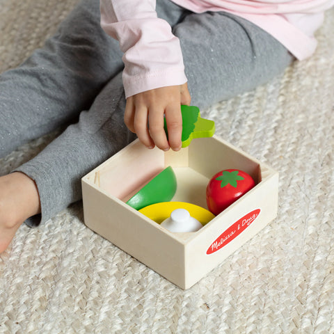 Melissa & Doug Wooden Food Groups Play Set Produce