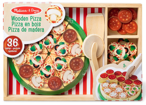 Melissa & Doug Wooden Pizza Party Play Set