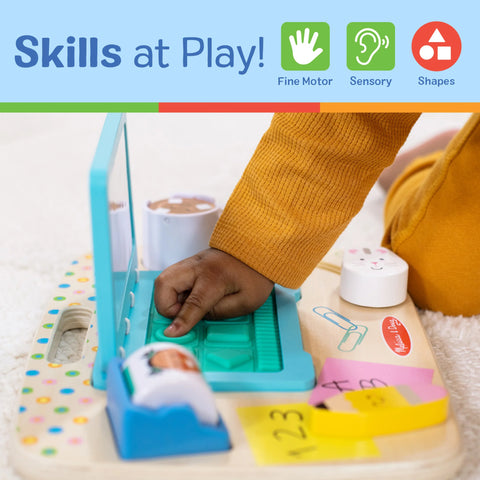 Melissa & Doug Wooden Work & Play Desktop Activity Board