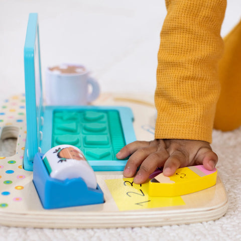 Melissa & Doug Wooden Work & Play Desktop Activity Board