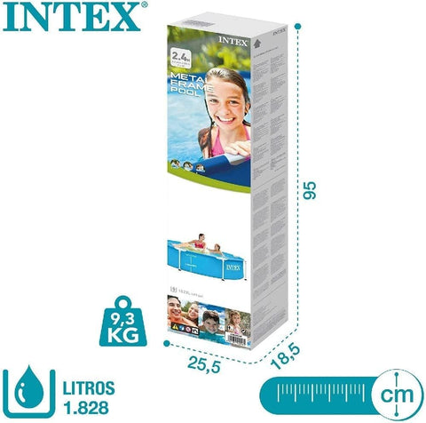 Intex Metal Frame Above Ground Pool 244x51cm