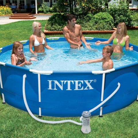 Intex Metal Frame Above Ground Pool With Filter 305x76cm