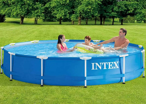 Intex Metal Frame Above Ground Pool With Filter Pump 366x76cm
