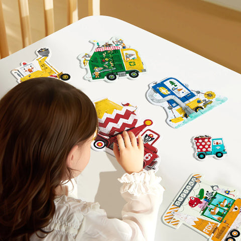 Mideer My First Artist Puzzle: Construction Vehicles