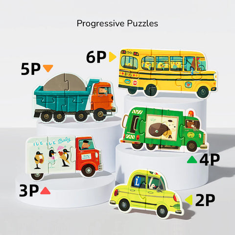 Mideer My First Artist Puzzle: Construction Vehicles