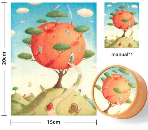 Mideer Pocket Series Puzzle Peach In Paradise, 216 Pieces