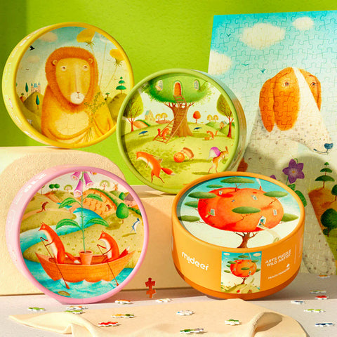 Mideer Pocket Series Puzzle Peach In Paradise, 216 Pieces