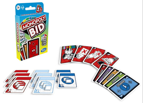 Hasbro Gaming Monopoly Bid Card Game