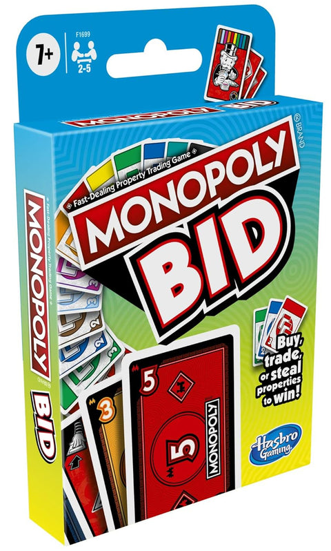 Hasbro Gaming Monopoly Bid Card Game