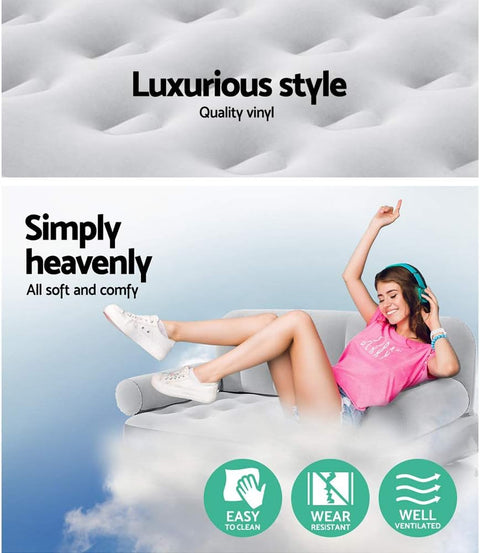 Bestway Multi-Max 3-in-1 Inflatable Air Couch With Built-in AC Pump 188x152x64cm