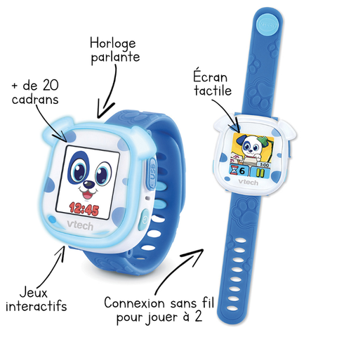 VTech My First KidiWatch Blue, French