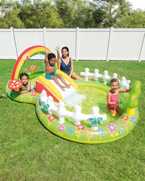 Intex My Garden Inflatable Play Center With Slide 290x180x104cm