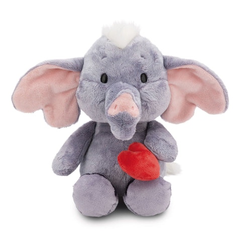 Nici Soft Toy Love Elephant Dark Grey With Magnetic Heart 32cm