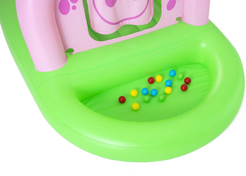 Bestway Oinkster Pig Bouncer and Ball Pit, With 15 Play Balls 239x162x137cm