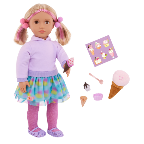 Our Generation Andy 18" Doll with Ice Cream Accessories
