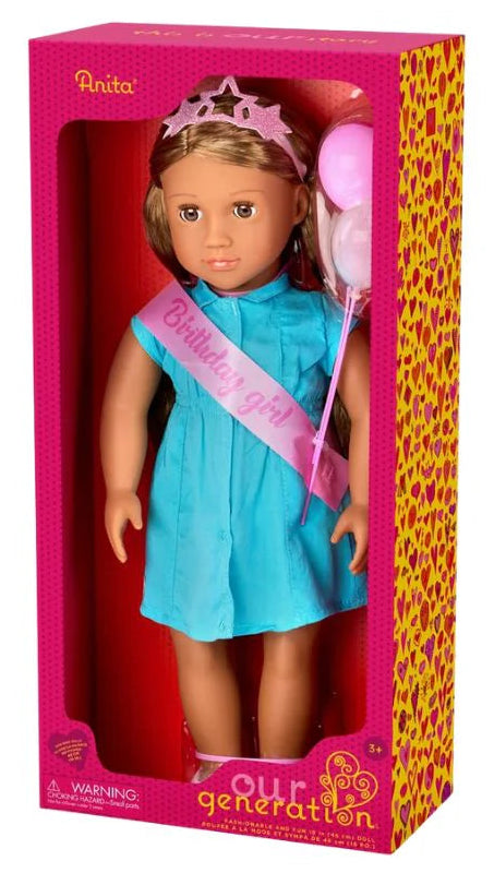 Our Generation Anita 18" Birthday Party Doll