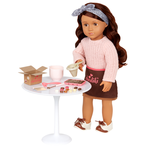 Our Generation Coco Posable 18" Baker Doll & Storybook