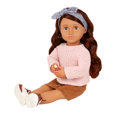 Our Generation Coco Posable 18" Baker Doll & Storybook
