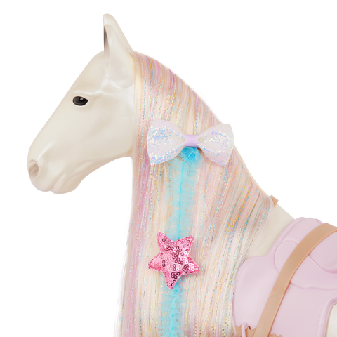 Our Generation Enchanting Horse 20" Horse with Ultra-Long Rainbow Hair