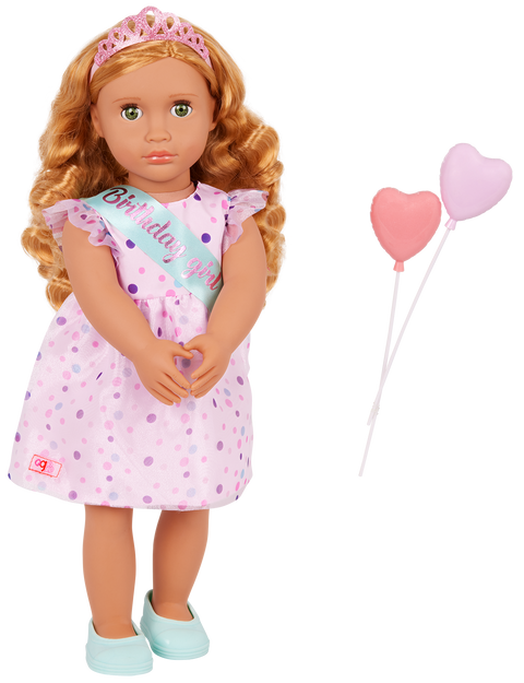 Our Generation Esme 18" Doll & Birthday Accessories