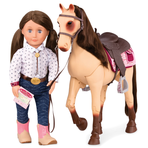 Our Generation Posable Morgan Horse 20" Horse for 18" Dolls