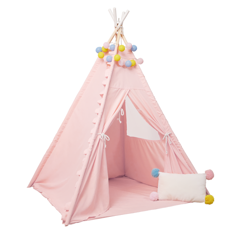 Our Generation Suite Retreat Kids' Play Tent with Globe String Lights & Pillow