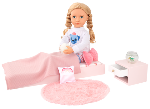 Our Generation Sweet Snuggles Bedroom Set Dollhouse Furniture for 18" Dolls