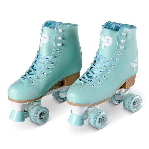 Yvolution PrettyFly Retro Roller Skates, Pastel Green Adjustable Size 35-38