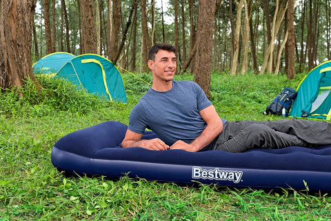 Bestway Pavillo Twin Airbed With Built-In Foot Pump 188x99x28cm